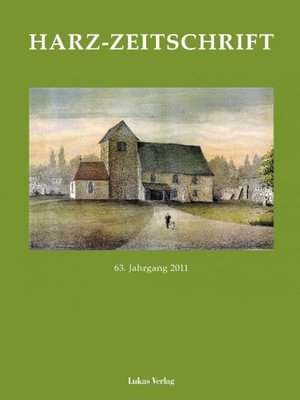 cover image of Harz-Zeitschrift für den Harz-Verein für Geschichte und Altertumskunde